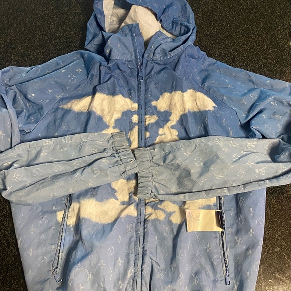 Louis Vuitton Monogram Cloud Windbreaker Jacket Blue - Picture 11 of 13